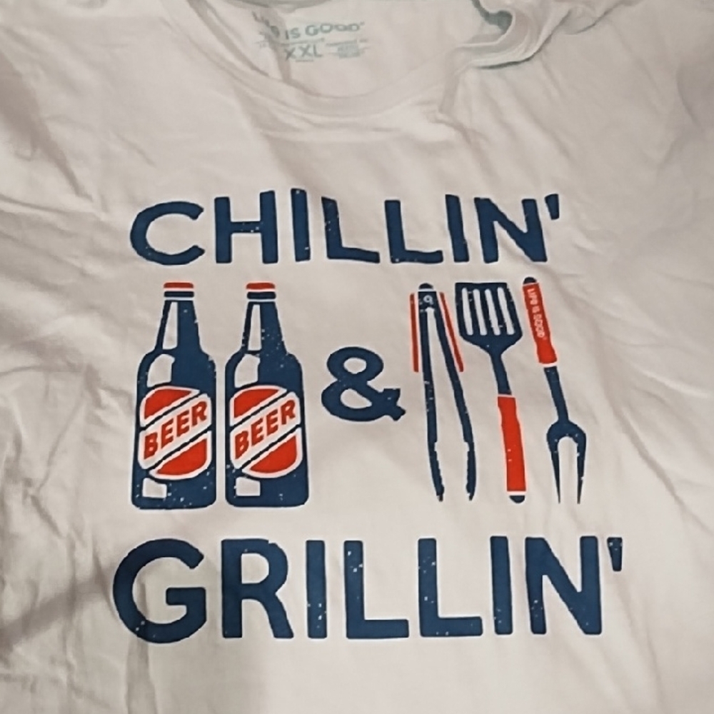 Life Is Good Light Blue T-Shirt